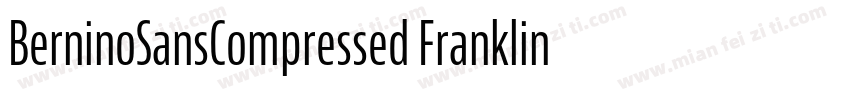 BerninoSansCompressed FranklinGoth字体转换